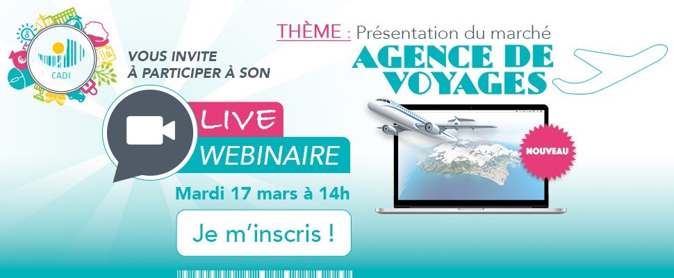 Invitation à notre webinaire : Agence de voyages