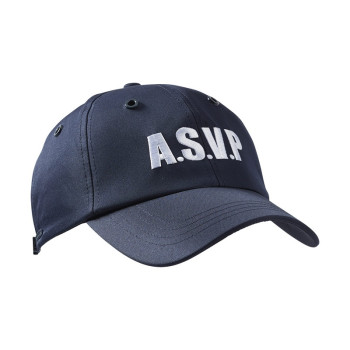 Casquette type baseball - microaérée. imperméable et respirante. Brodée “ASVP”.