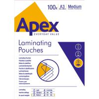 Boite de 100 pochettes de plastification a3 125 microns