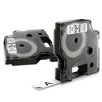 K7 dymo 12mm x 7m - noir/blanc