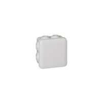 Boite dérivation carrées plexo 7 embouts 80x80x45 gris