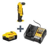 Visseuse angle dcd740nt + chargeur dcb1104 + batterie accu dcb184 dewalt