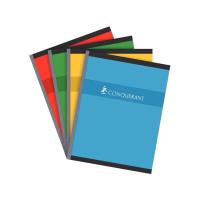Cahier brochure 17x22 cm - 192p - grands carreaux