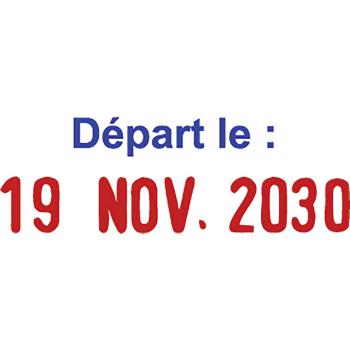 Dateur auto trodat 4850  + 2lignes 