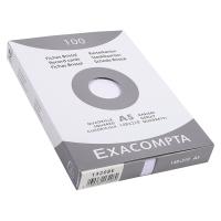 Paquet de 100 fiches bristol a5 petits carreaux - blanc sous film