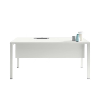Bureau droit individuel 160 x 80 cm + voile de fond + support Oxi