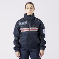 Blouson coupe-vent avec bandes 