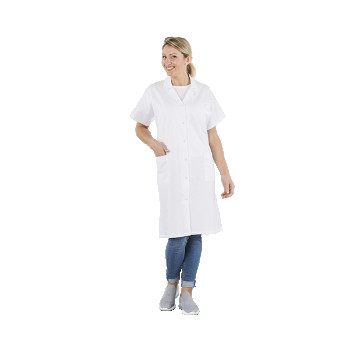 BLOUSE BLANCHE Mixte MANCHES COURTES