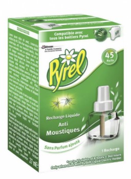 Recharge pyrel pour diffuseur anti-moustiques (45 nuits)