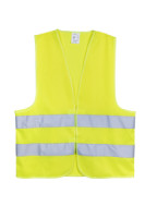 GILET HAUTE VISIBILITE
Gilet haute visibilité, maille en polyester,  fermeture bande agrippante, 
Toutes tailles
