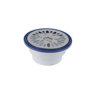 Bondes plastiques de lavabo à grille et joint intégré