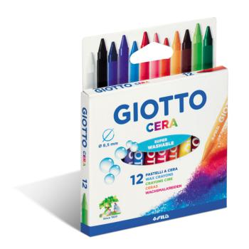 Etui de 12 crayons cire giotto cera pm