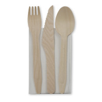 KIT couverts en bois 4 en 1