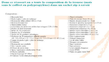  Kit de réassort pour mallette PPMS* - 50 personnes