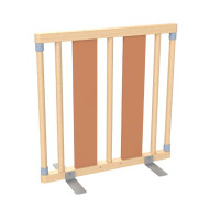 Cloison à barreaux en bois L71.5 x H70 cm