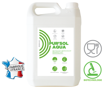 Nettoyant dégraissant désinfectant désodorisant Pur'Sol Aqua - 5L