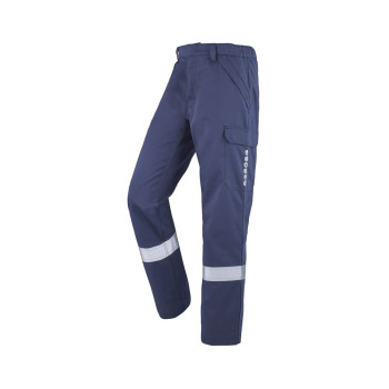 Pantalon multipoche multirisque bleu marine