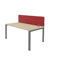 Séparateur frontal mélaminé L120 cm Bewall + pinces métal pour séparateur solo