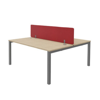 Séparateur frontal mélaminé L160 cm Bewall + pinces métal pour séparateur multiposte