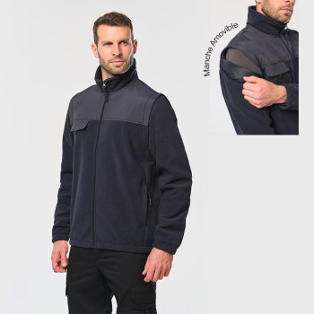 VESTE POLAIRE MANCHES AMOVIBLES