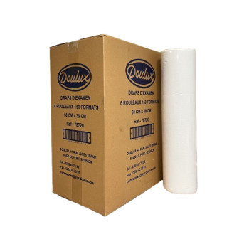 Drap d'examen blanc 100% pure ouate blanc
