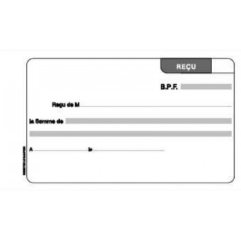 Carnet de reçus autocopiant 105x180mm