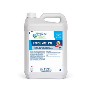 Détergent désinfectant alimentaire Dyacil Maxi PAE - Agréé contact alimentaire - 5L