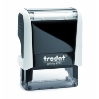 Monture trodat 4911 38x14mm + plaque caoutchouc 3 lignes