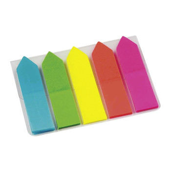 Paquet 5 blocs de 25 marque pages fleche