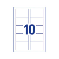 Boite de 100 etiquettes 105x57 multiusage