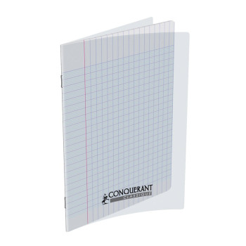 Cahier polypro 17x22 cm 48p grand carreaux