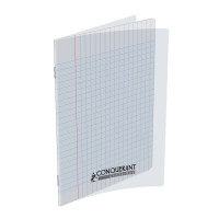 Cahier polypro 17x22 cm 48p grand carreaux