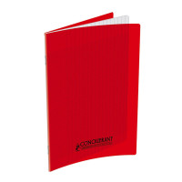 Cahier polypro 17x22 cm 60p grand carreaux