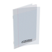 Cahier polypro 17x22 cm 96p grands carreaux