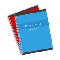 Cahier de textes 17x22 cm 124p spiral grands carreaux