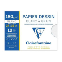 Paquet de 12 feuilles dessin 24x32 180g