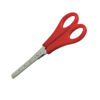 Ciseaux 13cm scolaire inox bout rond