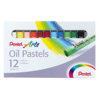 Boite de 12 pastel huile pentel