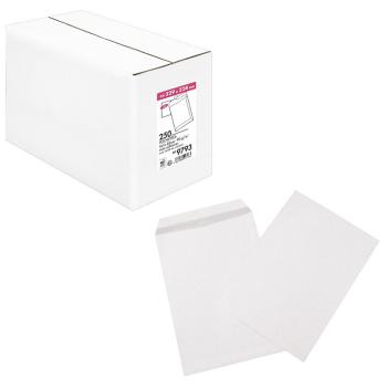 Boite de 250 pochettes kraft blanc 22x32 cm
