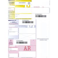 Boite 1000 recommande a4 national avec ar+code barre
