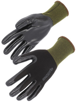 GANTS NYLON ENDUIT NITRILE NOIR NYM313NIB 