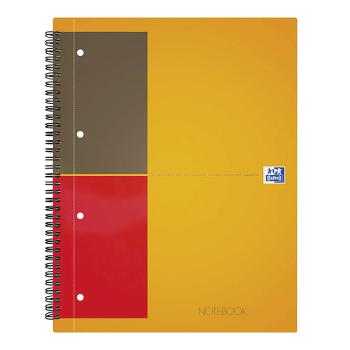 Cahier notebook A4 spiral - petits carreaux