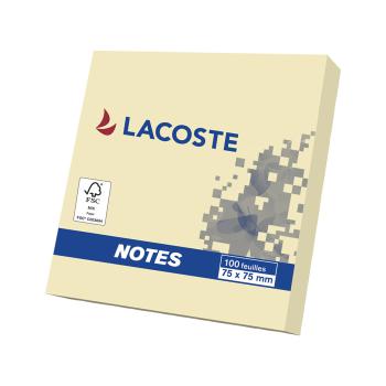 Notes repositionnables intronotes 75x75 mm jaune