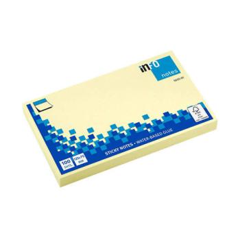 Notes repositionnables intronotes 75x125 mm jaune