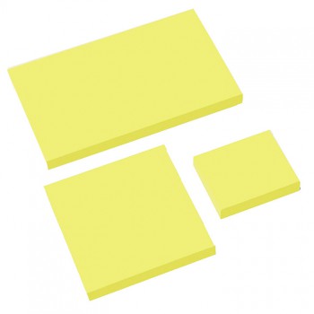 Notes repositionnables intronotes 75x75mm - jaune