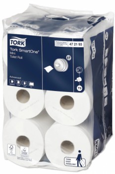 Rouleaux Papier hygienique T9 minismartone 620F - 111.6M - TORK