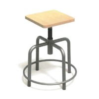 Tabouret assise carre