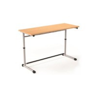 Table biplace 130x50 cm reglable de T4 a T6