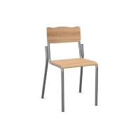 Chaise assise et dossier hetre vernis T1