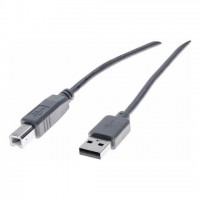 Cable éco usb 2.0 type a/b gris 1m